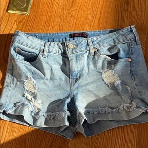 Celebrity Pink Ripped stretch jean shorts